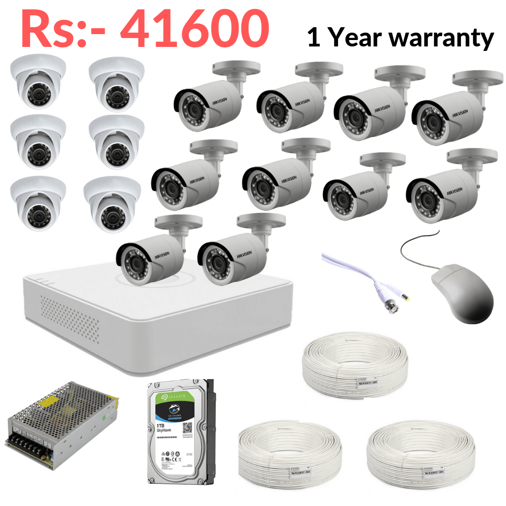 16 Cameras 2 MP CCTV cameras Package